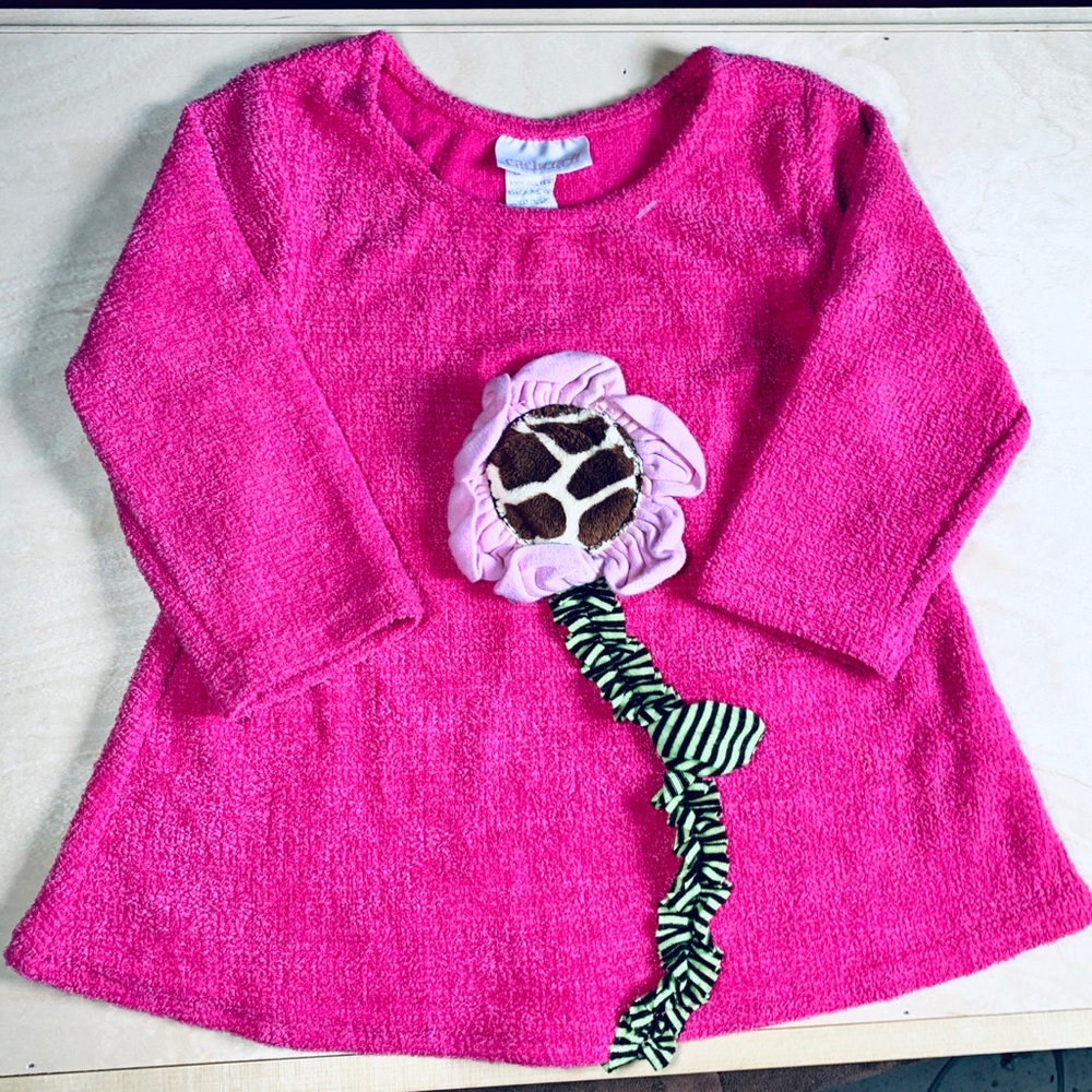 cachcach baby plush knit sweater, sz 12 months